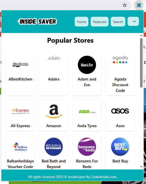 InsideSaver Extension